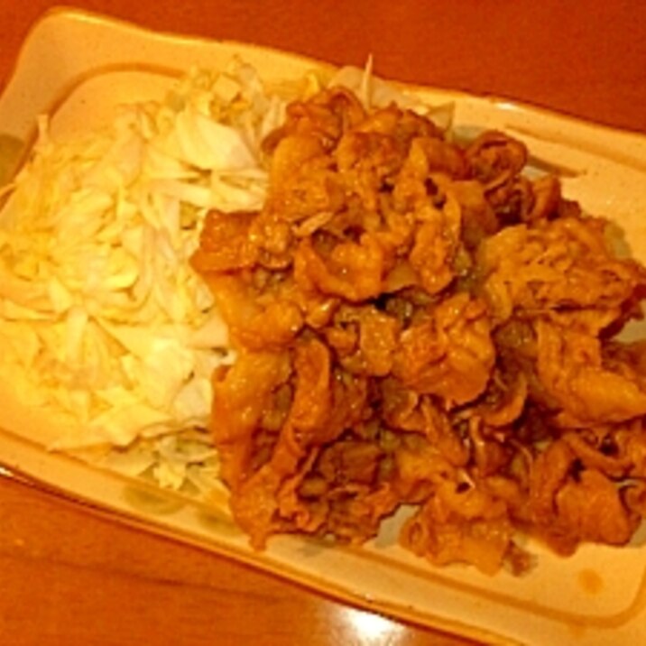 ガツンと食べよ ポリ袋で漬けて焼くだけ 肉炒め レシピ 作り方 By Haru Koha 楽天レシピ